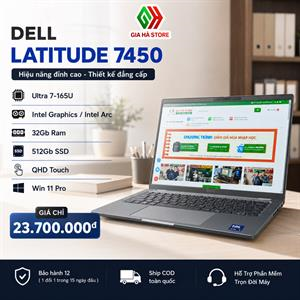 Dell Latitude 7450 - Laptop Doanh Nghiệp Cao Cấp, Màn Hình Cảm Ứng QHD